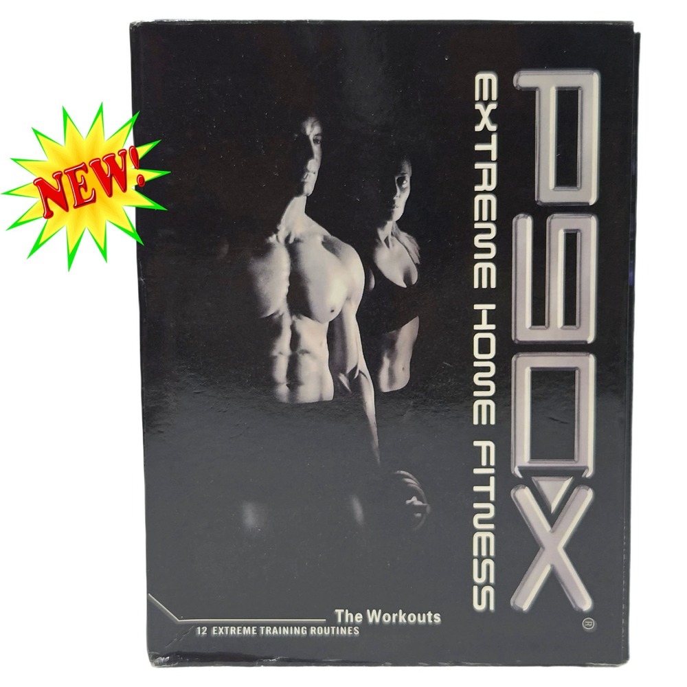 P90X Extreme Home Fitness 12 DVD Set Tony Horton Workout Beachbody Boxed Cardio